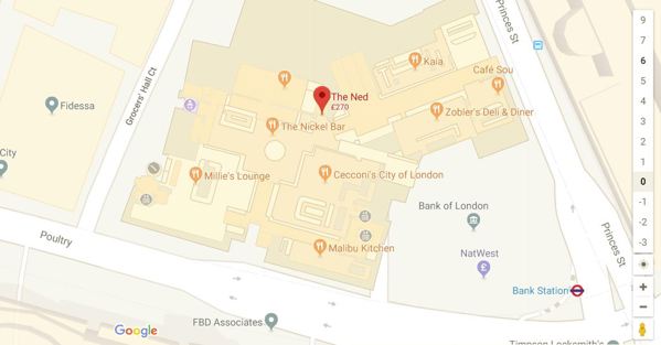The Ned Indoor Maps