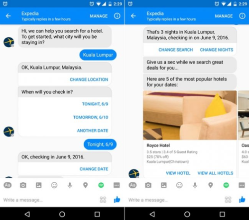 Expedia Chatbot